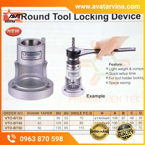 THIẾT BỊ KHÓA CÔNG CỤ TRÒN VERTEX