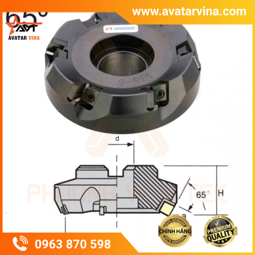 ĐÀI DAO PHAY KHỎA MẶT 65˚ VERTEX SERIES-SP535,435