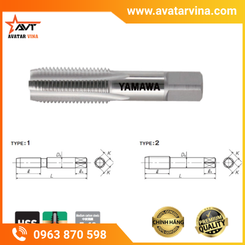 Mũi Taro Ren Ống PS - Yamawa