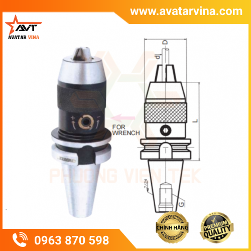 BẦU KẸP MŨI KHOAN TỐC ĐỘ CAO VERTEX