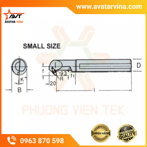 CÁN DAO TIỆN TRONG LOẠI NHỎ SDZ GHÉP MẢNH VERTEX