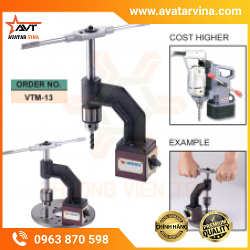 ĐẾ TỪ GÁ TARO TAY VERTEX VTM-13