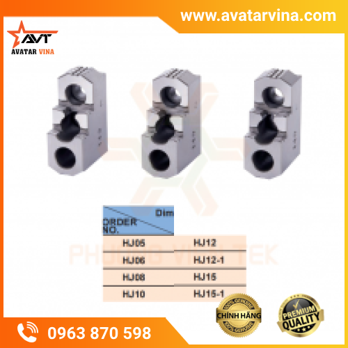 CHẤU KẸP CỨNG HJ CHO MÂM CẶP THỦY LỰC VERTEX
