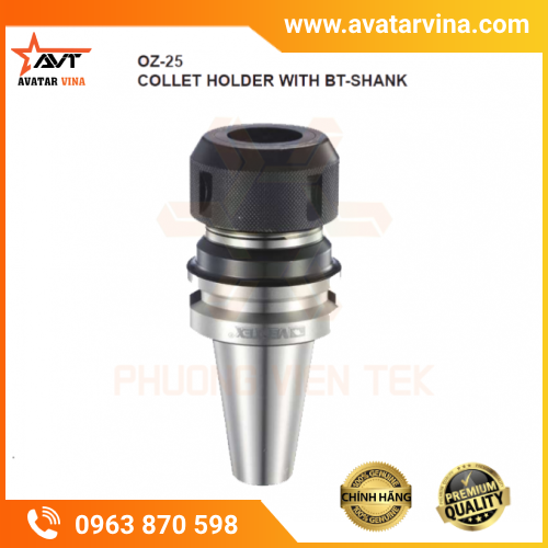 BẦU KẸP COLLET OZ25 CHUÔI BT40, BT50