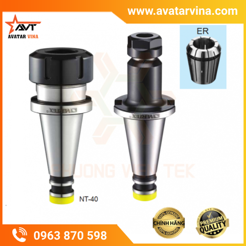 BẦU KẸP DAO PHAY COLLET ER CHUÔI CÔN NT30, NT40, NT50