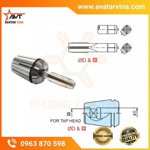 COLLET ER LOẠI KẸP TARO ER-GB VERTEX